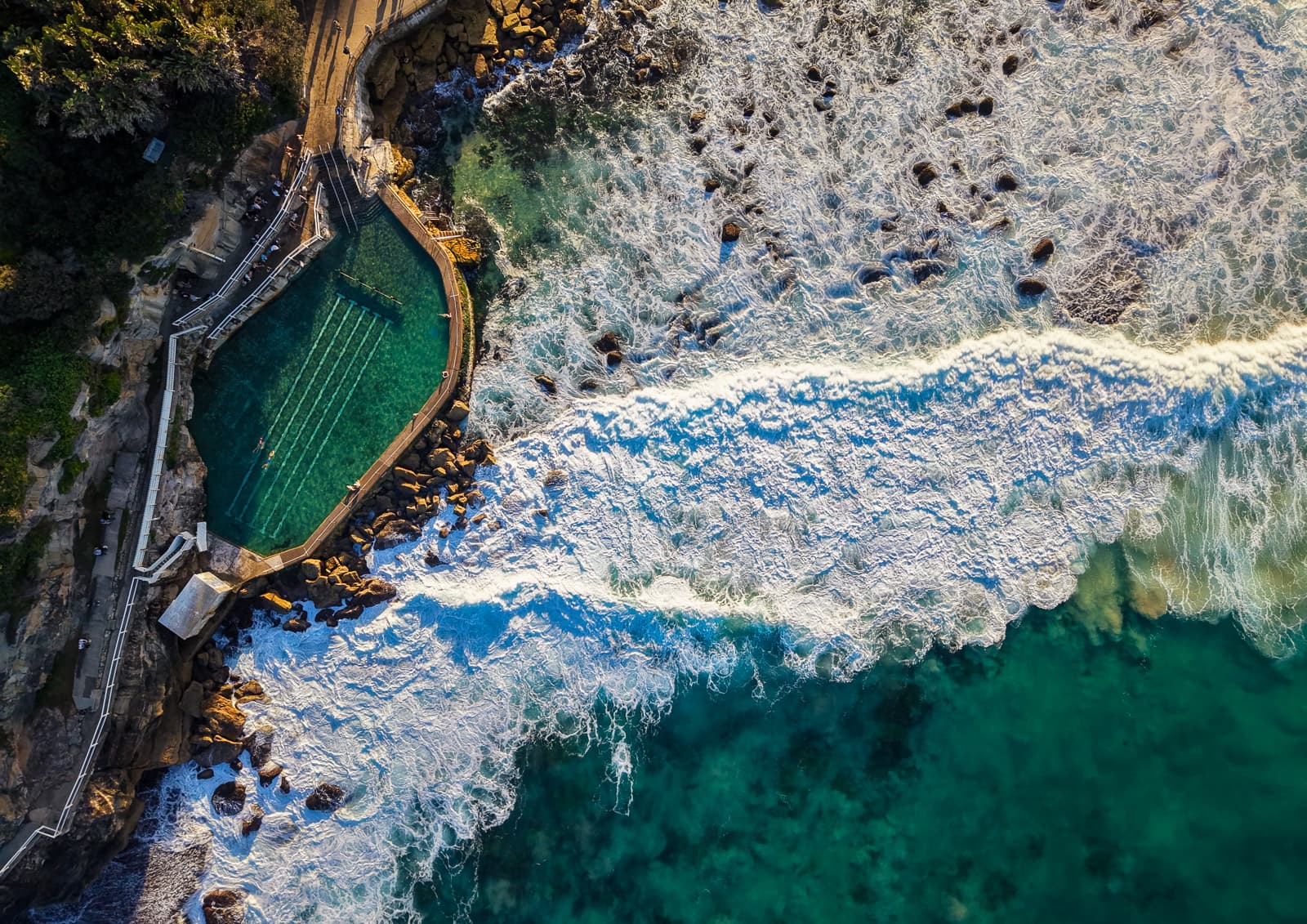 Bronte Baths — fine-art aerial print of Bronte