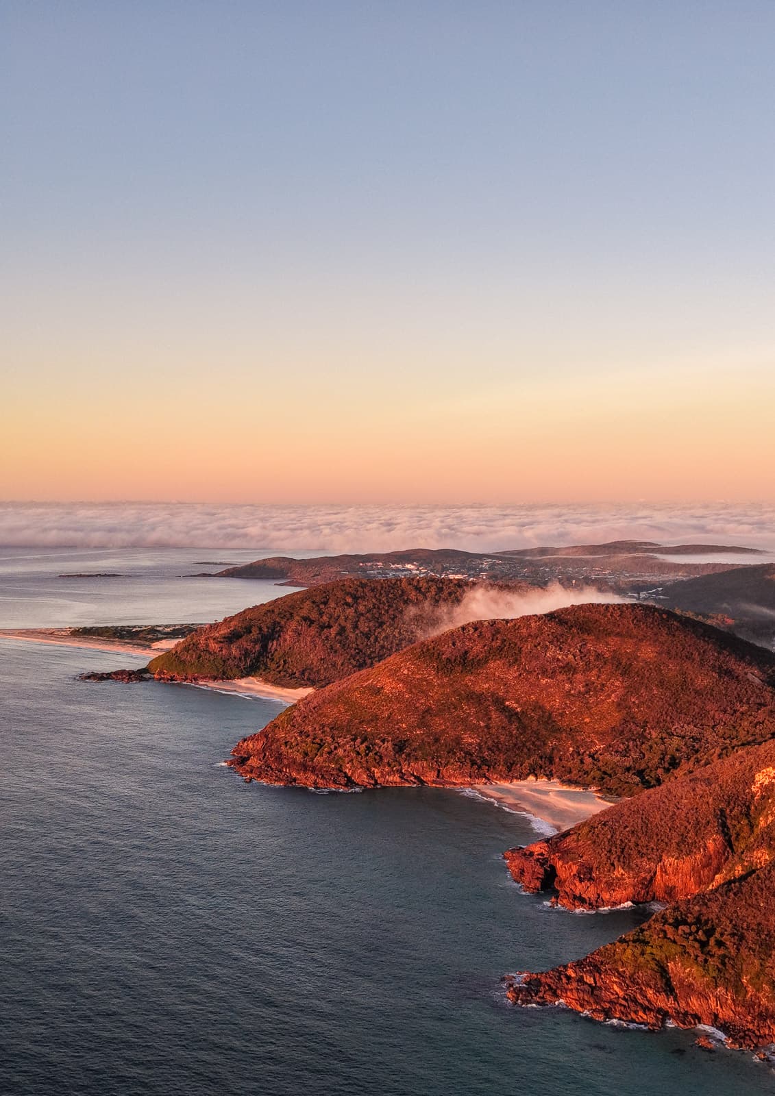 Fingal Spit — fine-art aerial print of Port Stephens