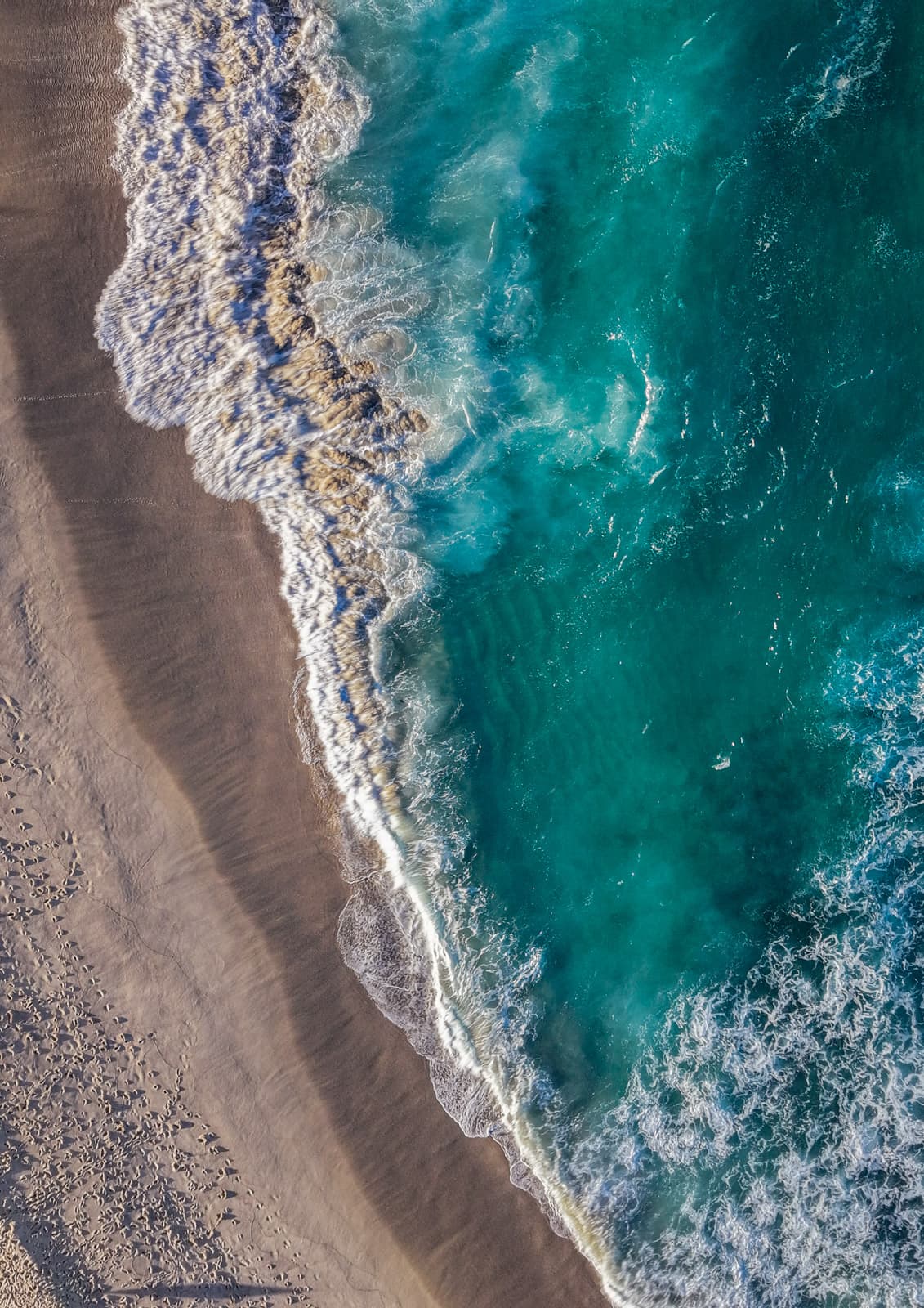Shorebreak — fine-art aerial print of Bronte